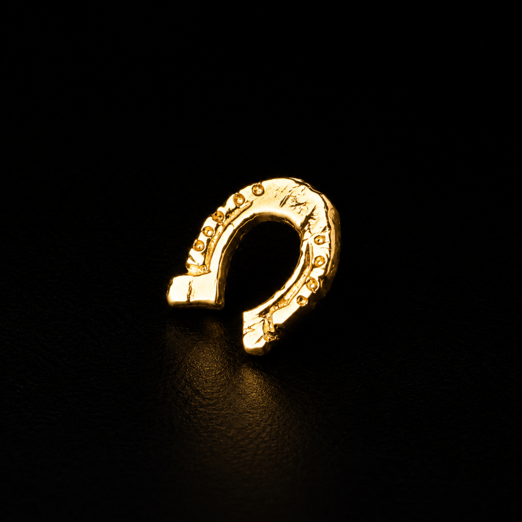 Broche Ferradura - Banho Ouro