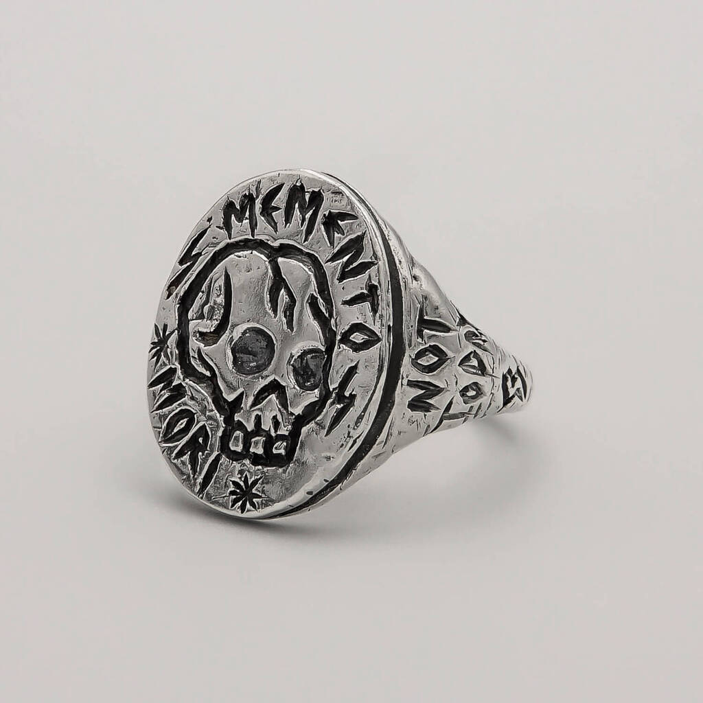 Mix Anéis Memento Mori e You - Prata 925