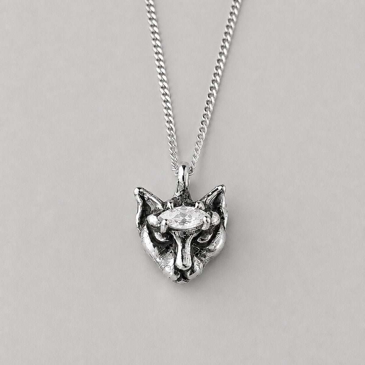 Pingente Felina Zircônia - Prata 925