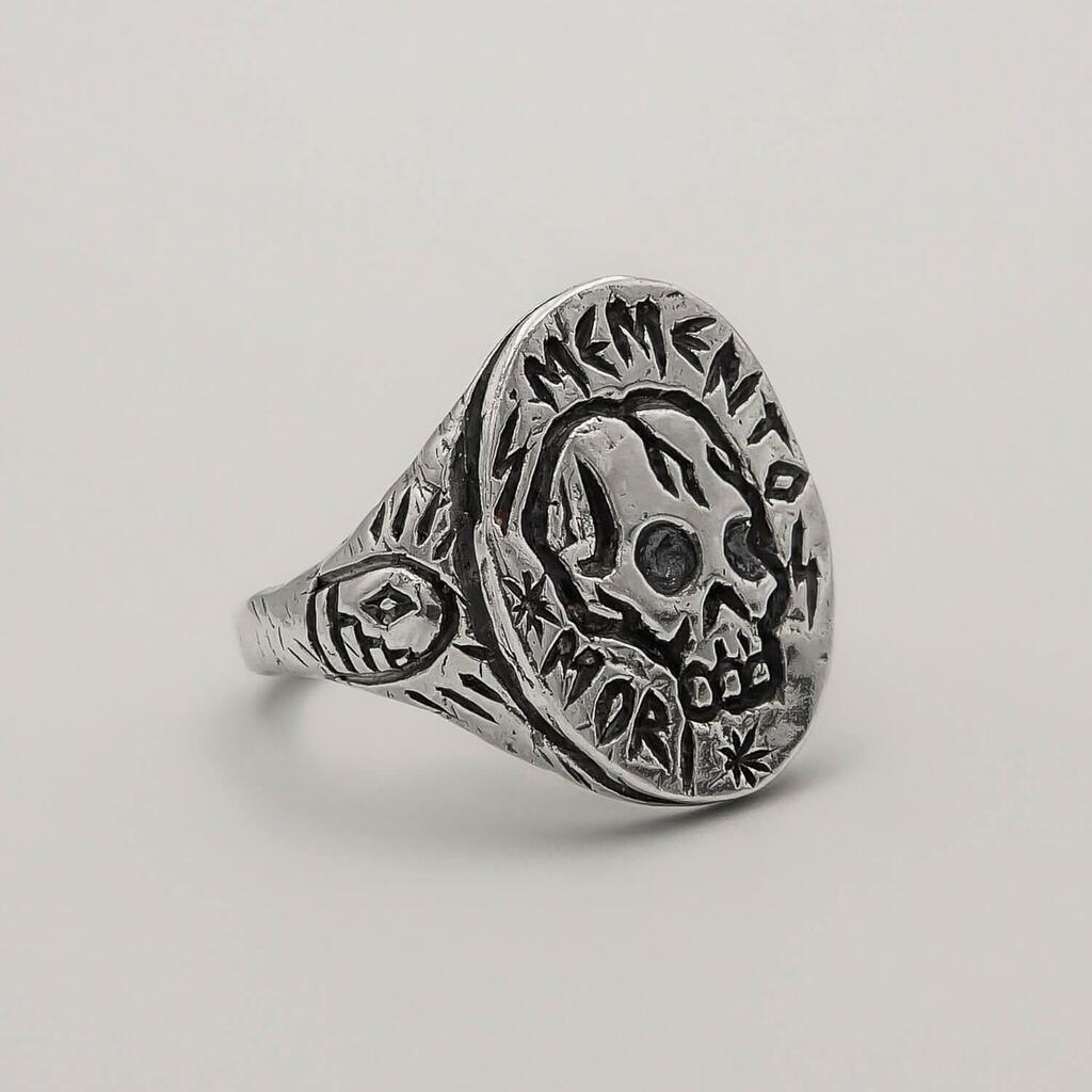 Anel Memento Mori - Prata 925