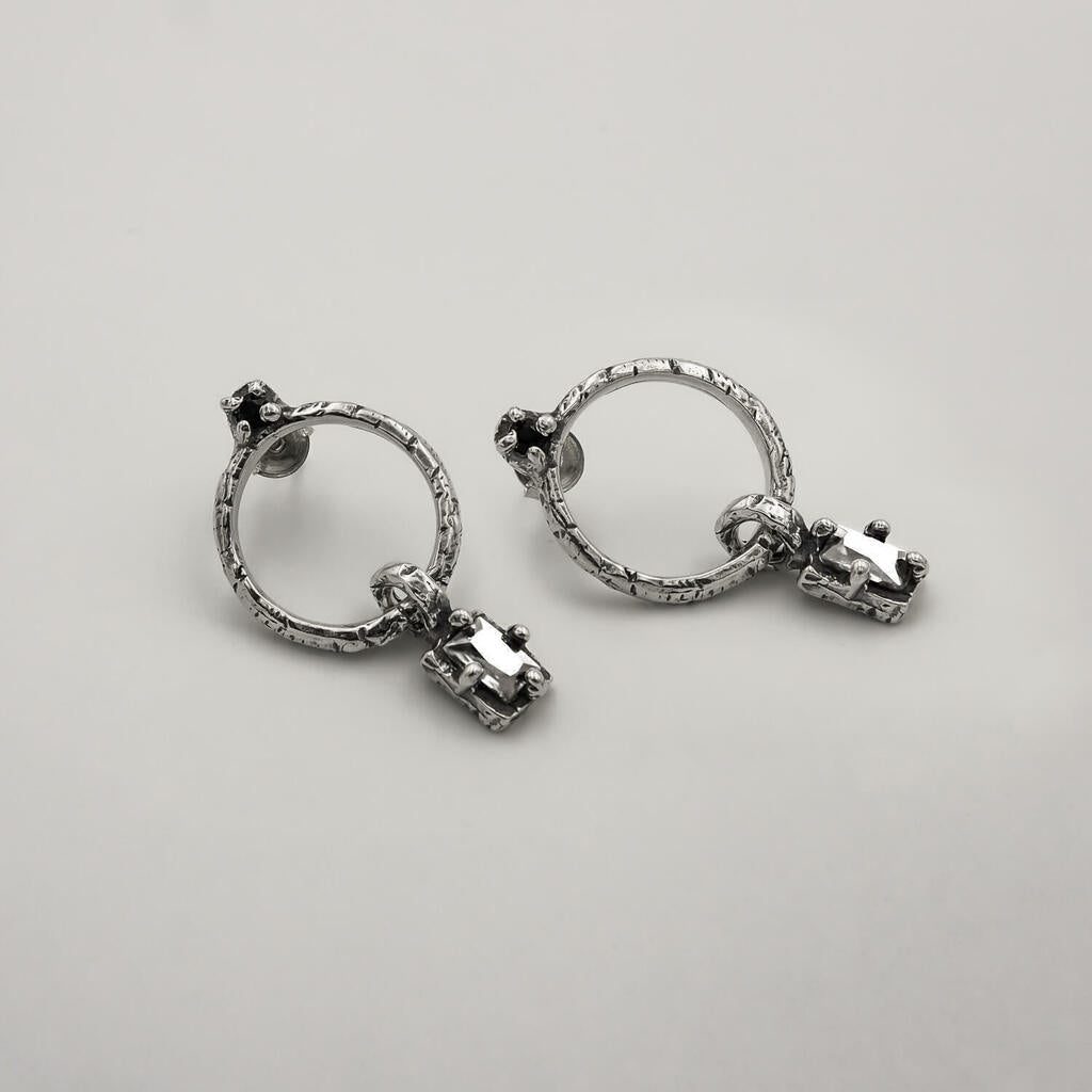 Par Brinco Relic Zircônia - Prata 925
