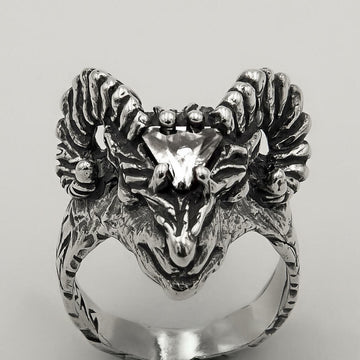 Anel Goat Zircônia - Prata 925