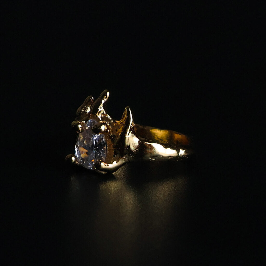 Anel Desejo Zircônia - Banho Ouro