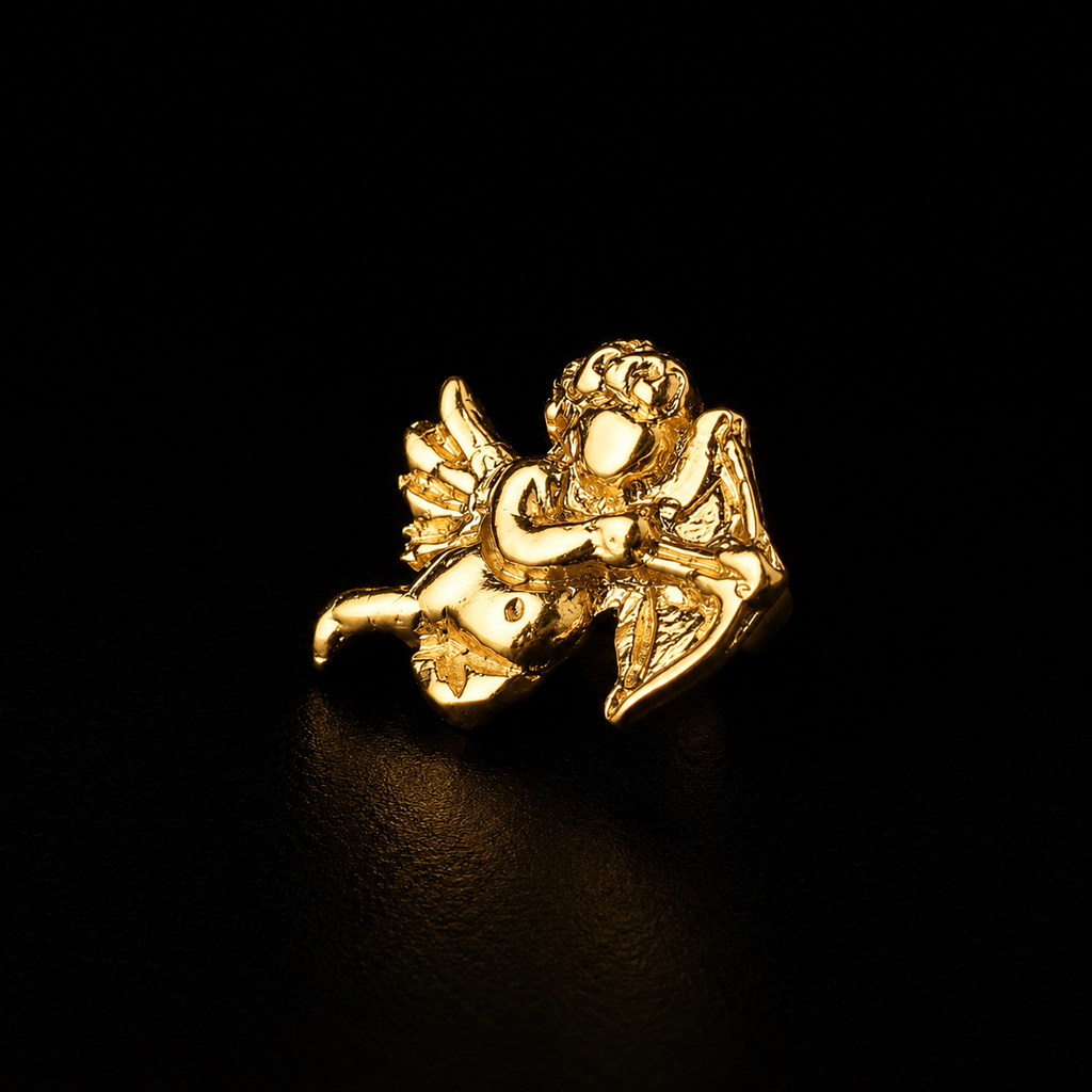Broche Anjo da Guarda - Banho Ouro
