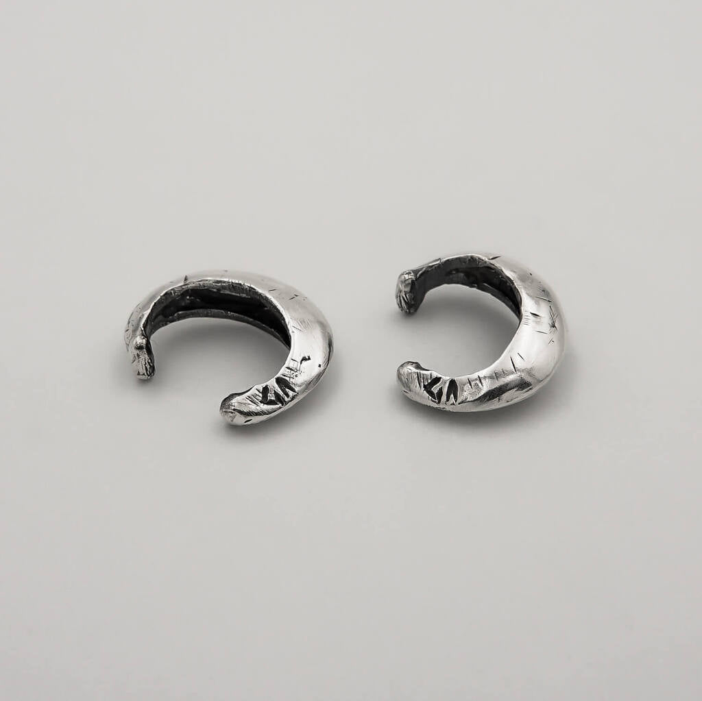 Par Ear Cuff HEXON - Prata 925