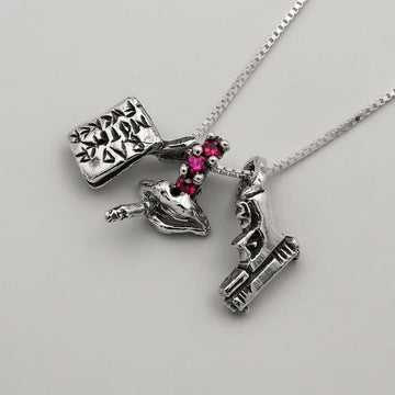 Mix Trio Pingentes Pulp Rubi - Prata 925