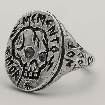 Anel Memento Mori - Prata 925