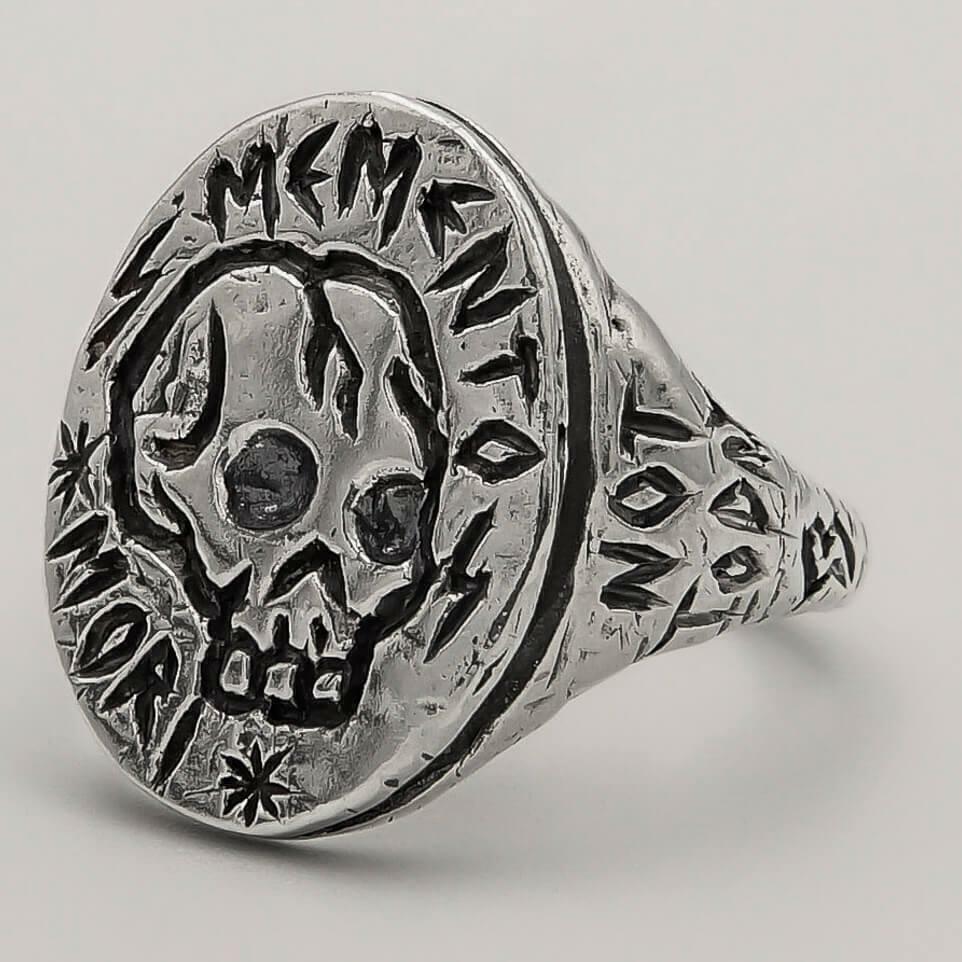 Anel Memento Mori - Prata 925