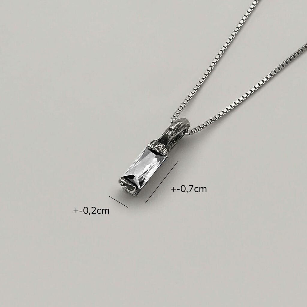 Pingente Crescer Zircônia - Prata 925