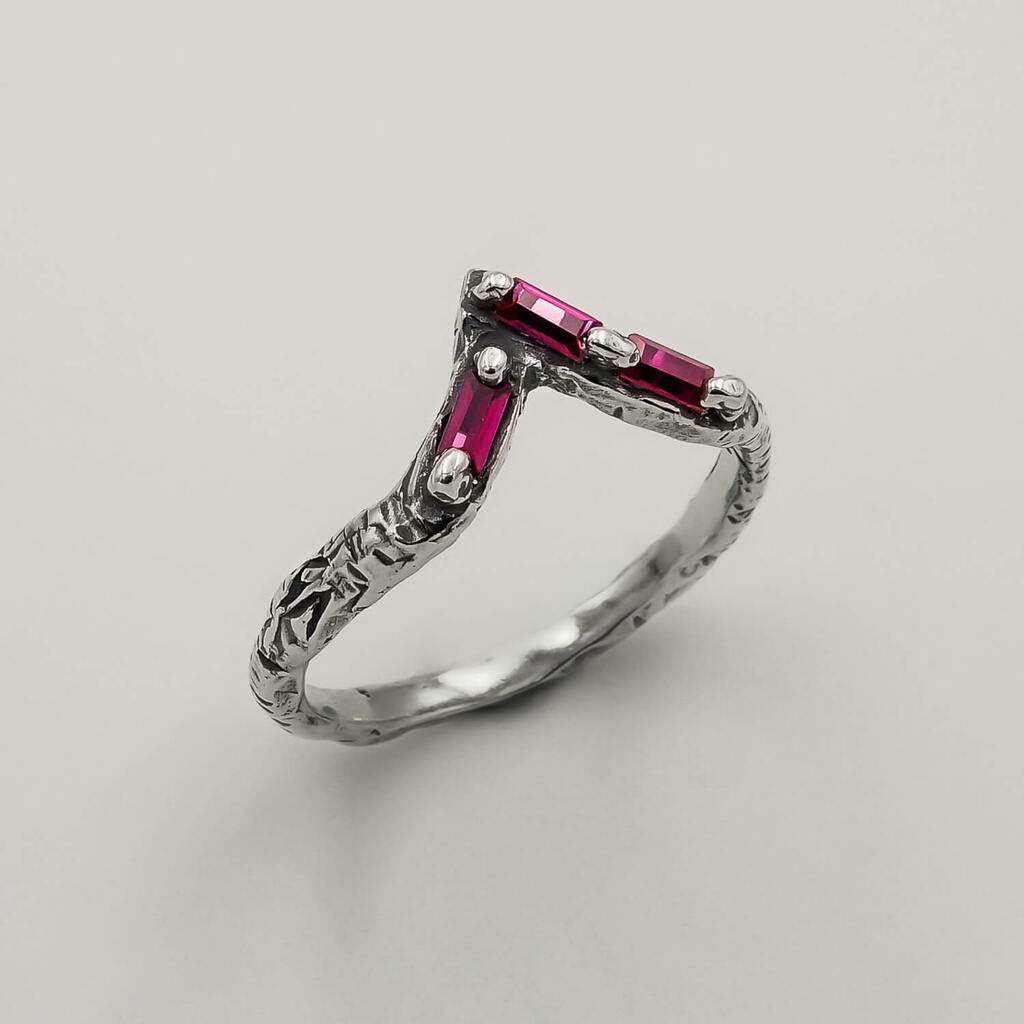 Mix Anel Crown e Pingente Relic Rubi - Prata 925
