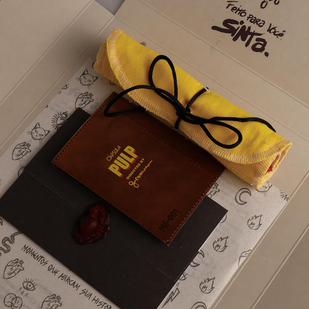 Estojo Porta-Joias PULP - Amarelo e Vermelho + Encarte Especial (Edição Limitada)