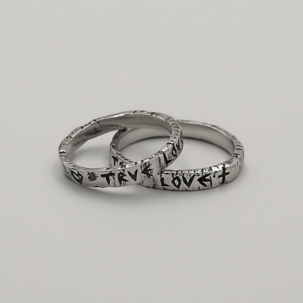 Par Alianças True Love com Estojo Especial - Prata 925
