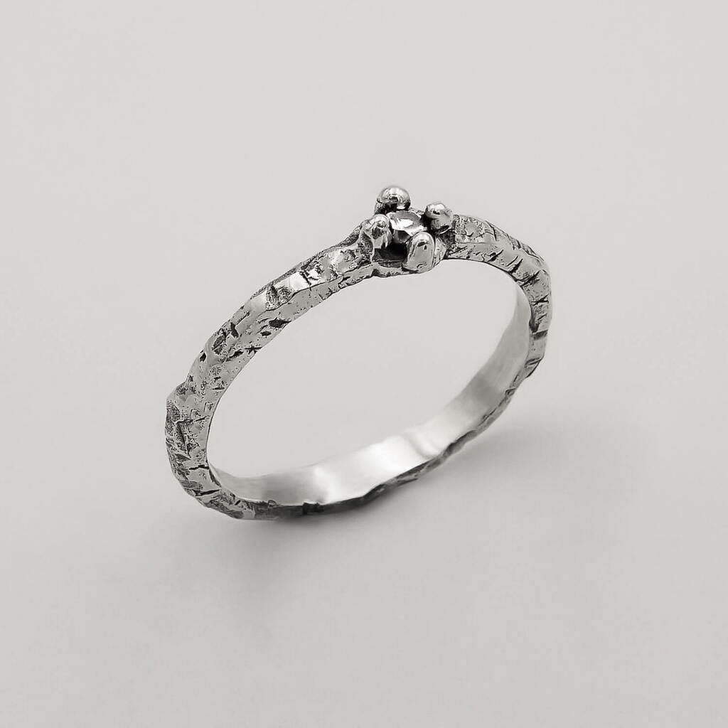 Aliança Alma Zircônia - Prata 925