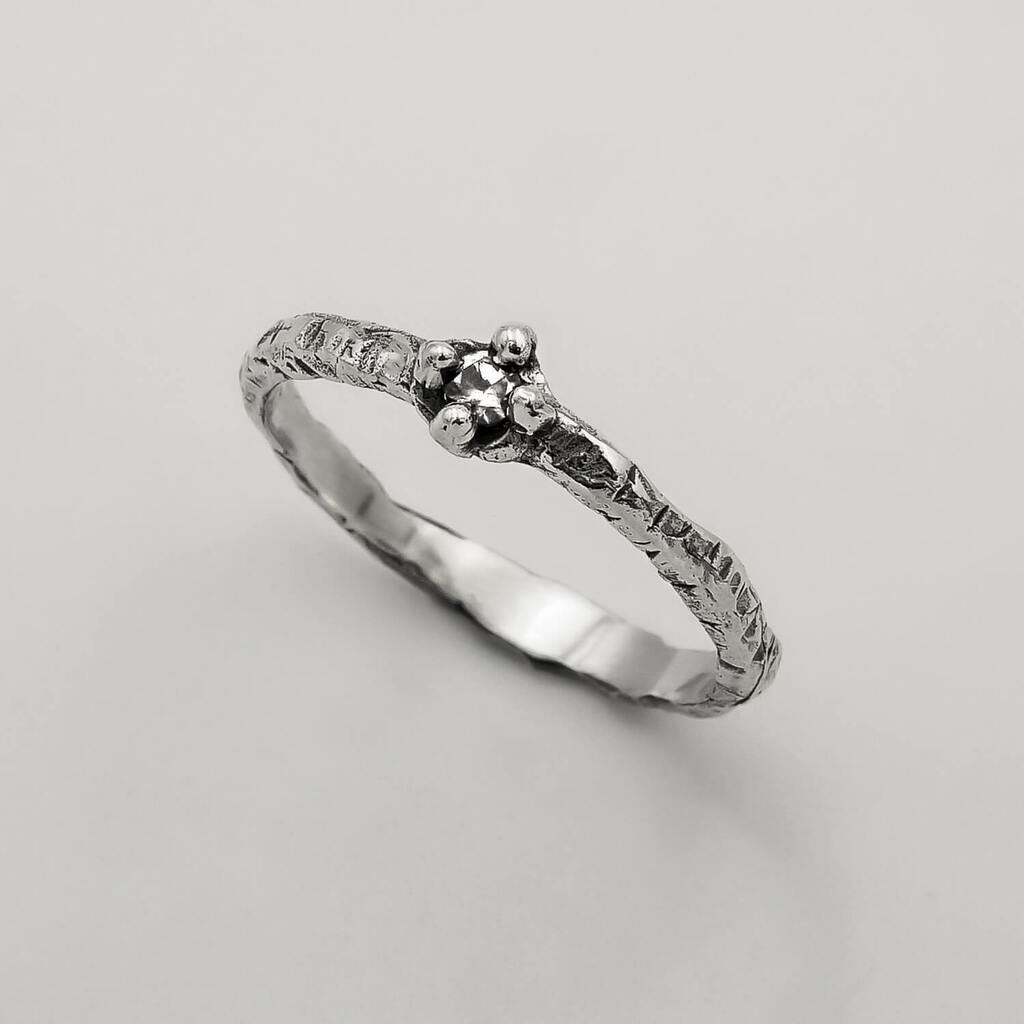 Aliança Alma Zircônia - Prata 925