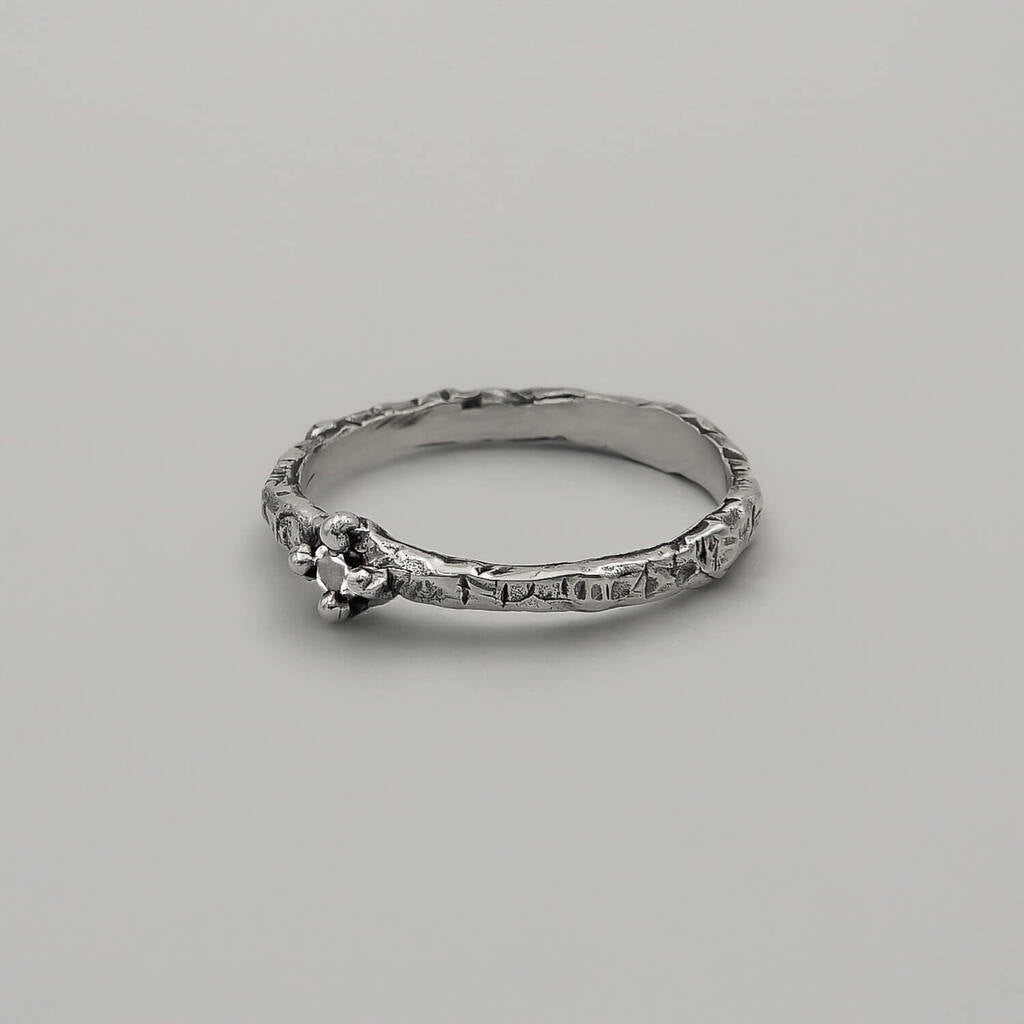 Aliança Alma Zircônia - Prata 925
