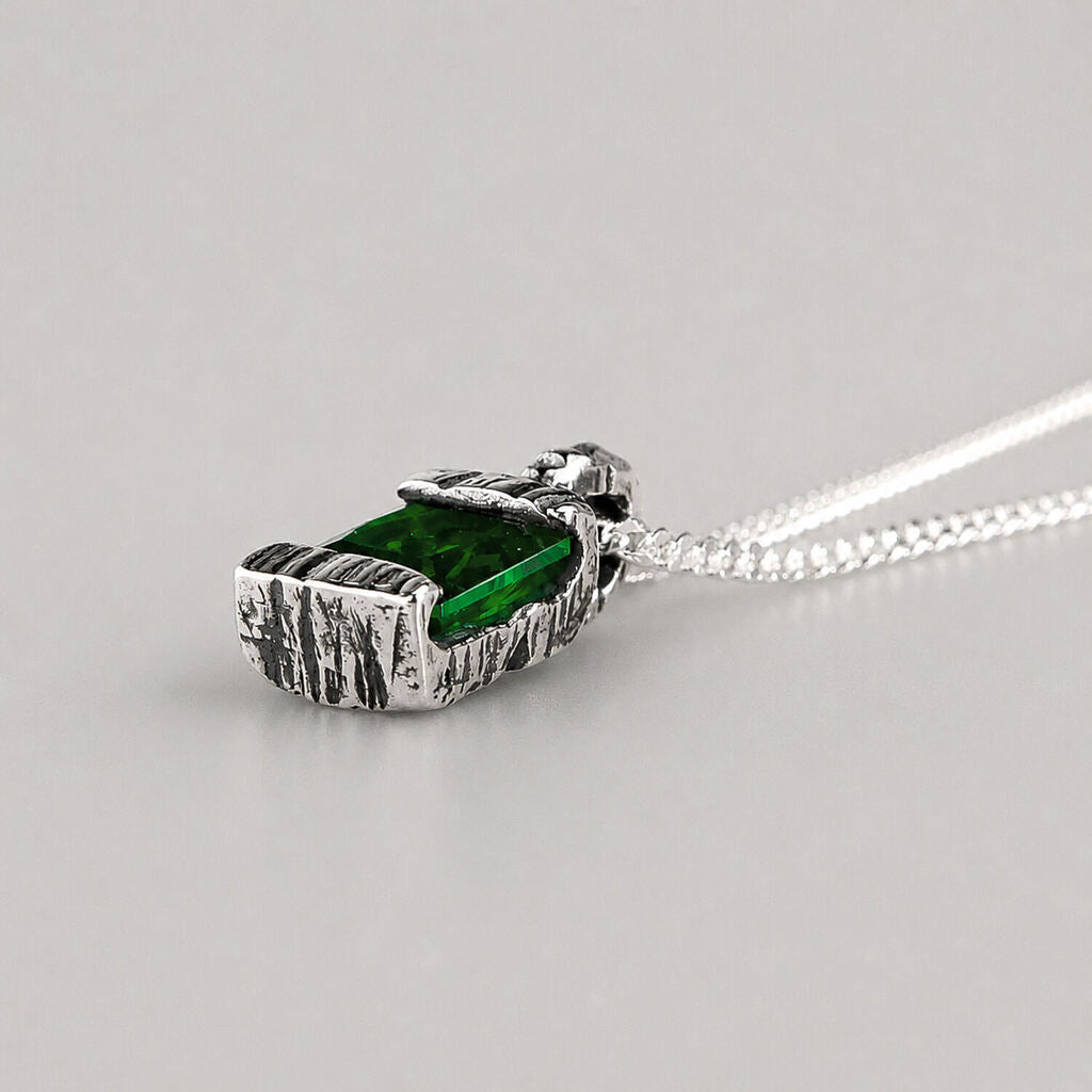 Pingente Vicious Esmeralda - Prata 925